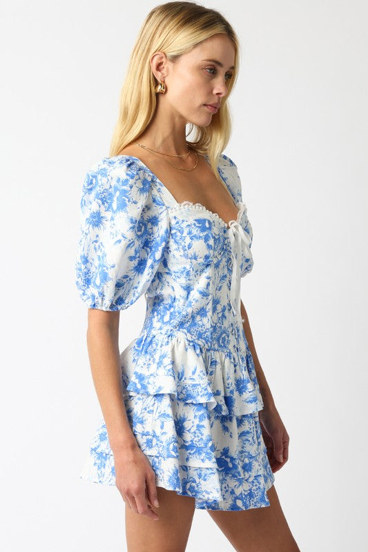elianah floral applique skater dress Elianah Floral Applique Skater Dress on Sale