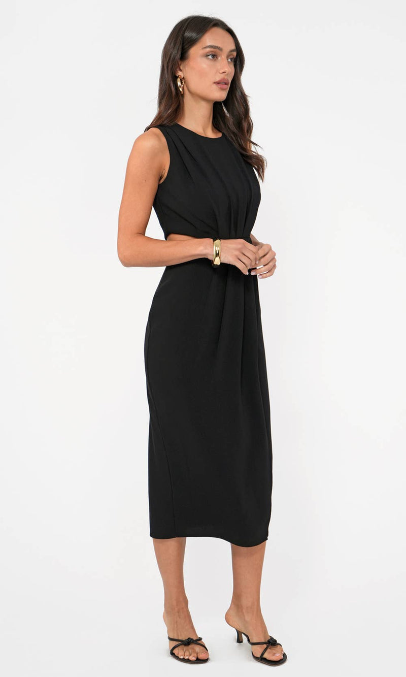 Ednis Side Cut Out Midi Dress Ednis Side Cut Out Midi Dress