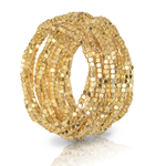 Beaded Bracelets (Set of 15) *As Seen On!*: Gold