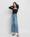 HIGH RISE FULL LENGTH WIDE LEG JEANS