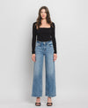 HIGH RISE FULL LENGTH WIDE LEG JEANS