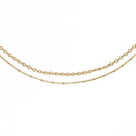 18K Gold Satellite Layered Choker