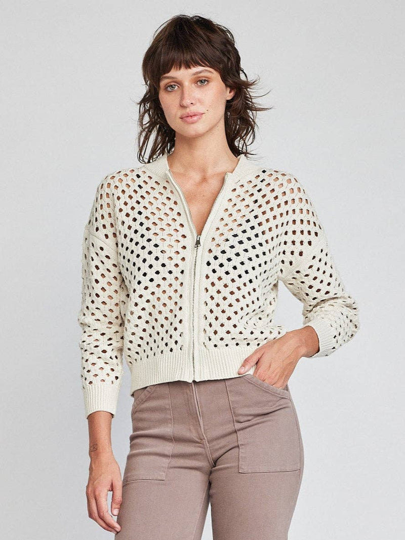 Delanie Fishnet Bomber