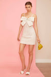 Tweed Tube Mini Dress