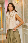 Faux Fur Cropped Cozy Vest