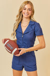 Zoe Romper - Navy
