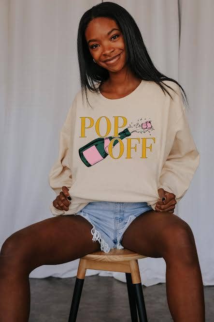 Pop Off Corded Sweatshirt