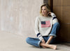 Knit Flag Detailed Sweater