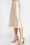 Satin Midi Skirt