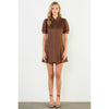 Suede Short Sleeeve Dress