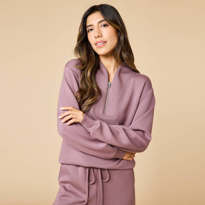 Athleisure DreamTech 1/4 Zip Jogger Set for Women