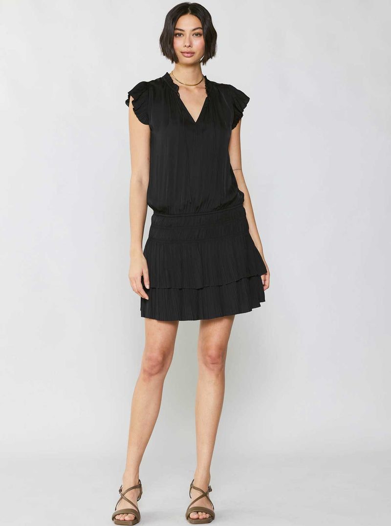 Zoey Pleated Mini Dress