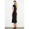 Suede Wrap Detail Midi Skirt