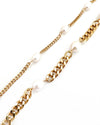 Blinny Cuban Chain Pearl Bracelet: THIN