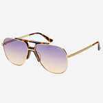 Logan ( NEW ) Acetate Aviator Unisex Sunglasses: Sunrise