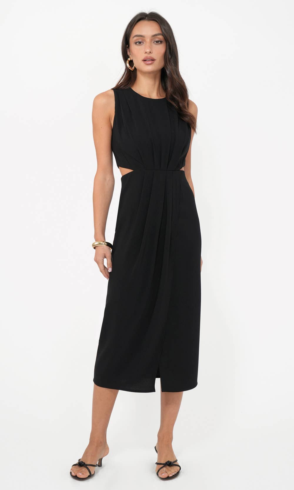Ednis Side Cut Out Midi Dress Addie rose Ednis Side Cut Out Midi Dress Addie rose