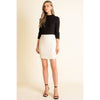 Leather Scallop Skirt