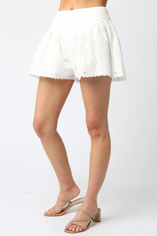 Eyelet Shorts