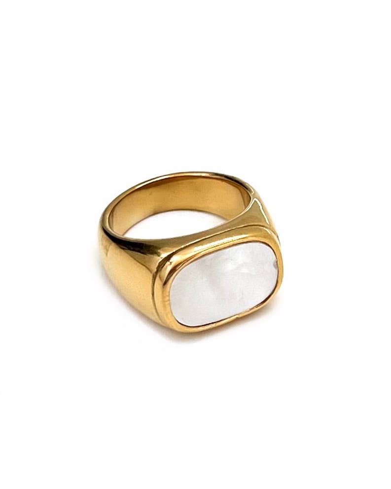 Rory Mother Of Pearl Ring: 7