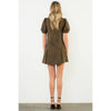 Suede Short Sleeeve Dress