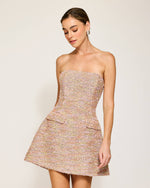 SUNSET TWEED MINI DRESS