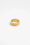 Waterproof Gold Statement Watch Ring:  size 7
