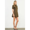 Suede Short Sleeeve Dress