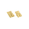 Waterproof Gold Statement Square Earrings