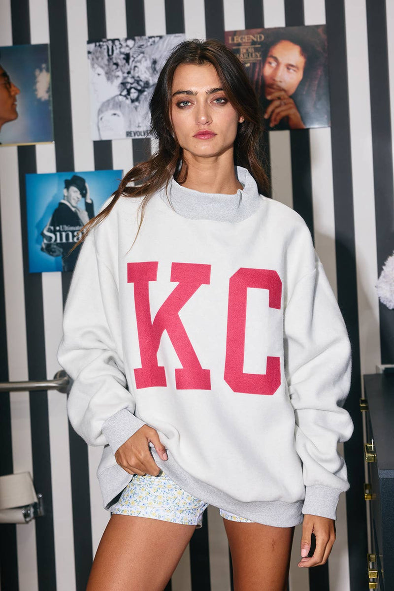 **PREORDER**KANSAS CITY & KC Reversible Sweatshirt