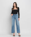 HIGH RISE FULL LENGTH WIDE LEG JEANS
