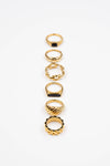 Waterproof Gold Statement Watch Ring:  size 7