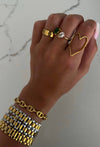GOLD HEART RING : 6