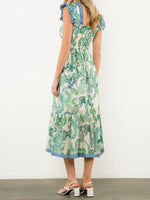 Flutter Sleeve Midi