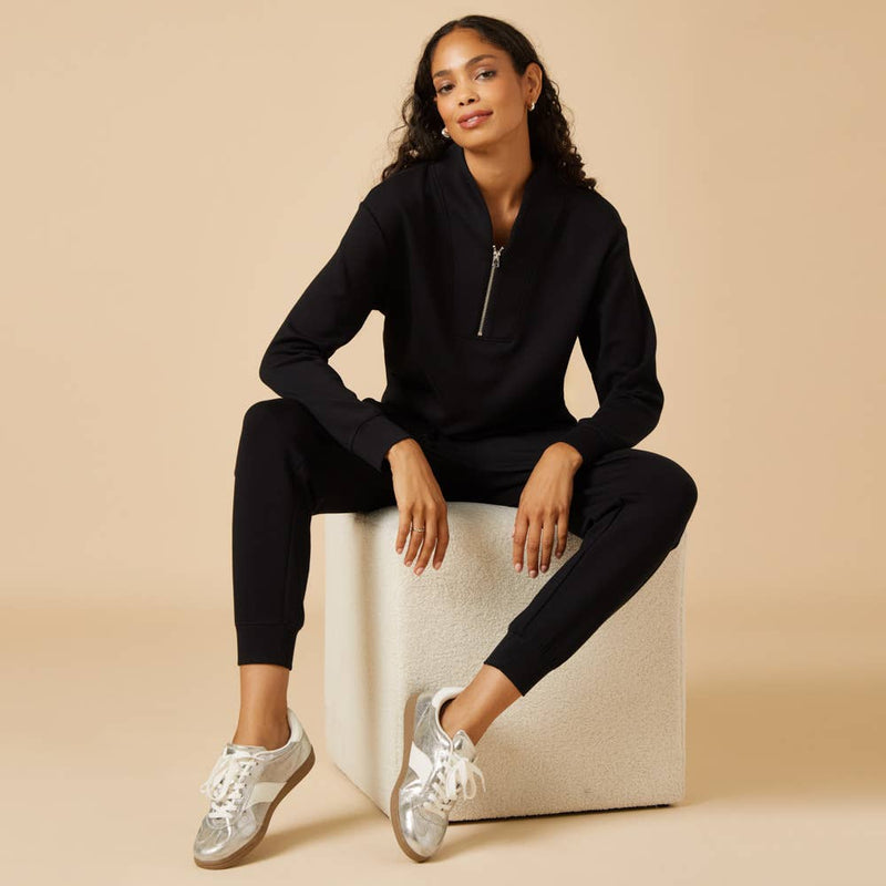 Athleisure DreamTech 1/4 Zip Jogger Set for Women