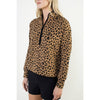 Cheetah Print Quarter-Zip Sweater