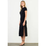 Suede Wrap Detail Midi Skirt