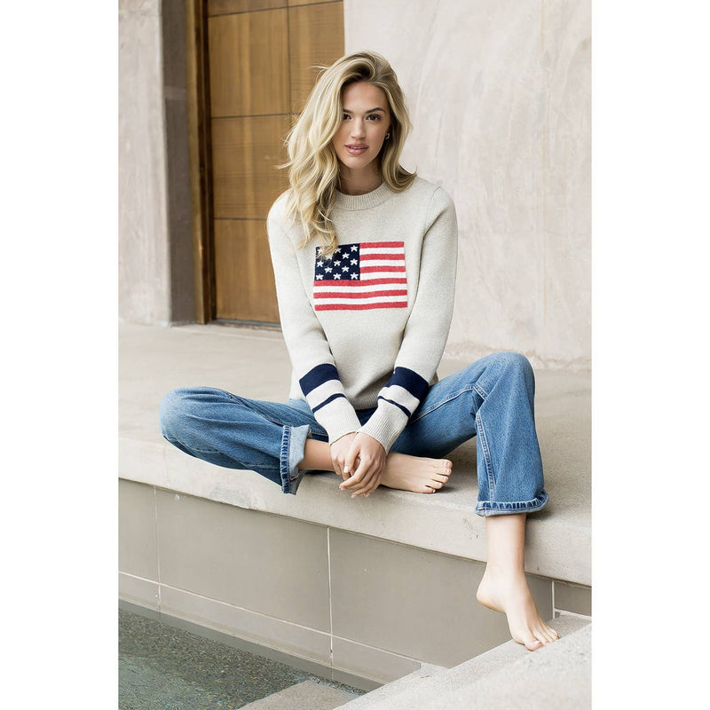 Knit Flag Detailed Sweater