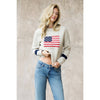 Knit Flag Detailed Sweater
