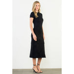 Suede Wrap Detail Midi Skirt