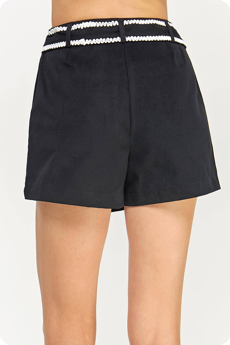 Embroidery Detail Skort