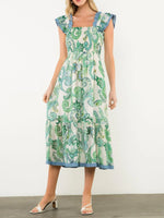 Flutter Sleeve Midi