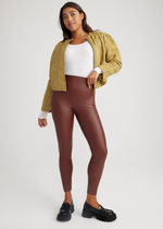 Faux Leather Shaping Legging