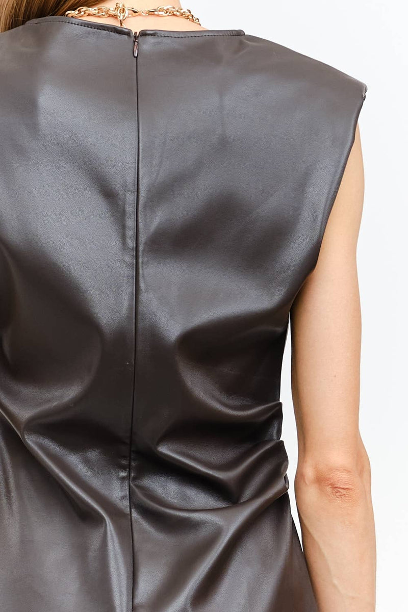 Emily Dark Brown Dress