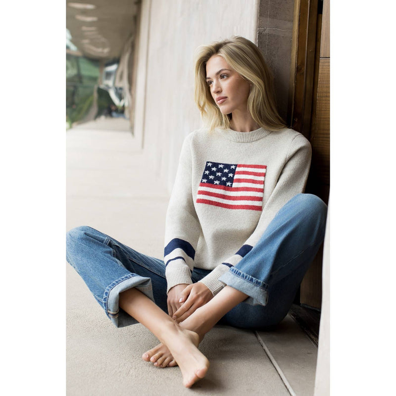 Knit Flag Detailed Sweater