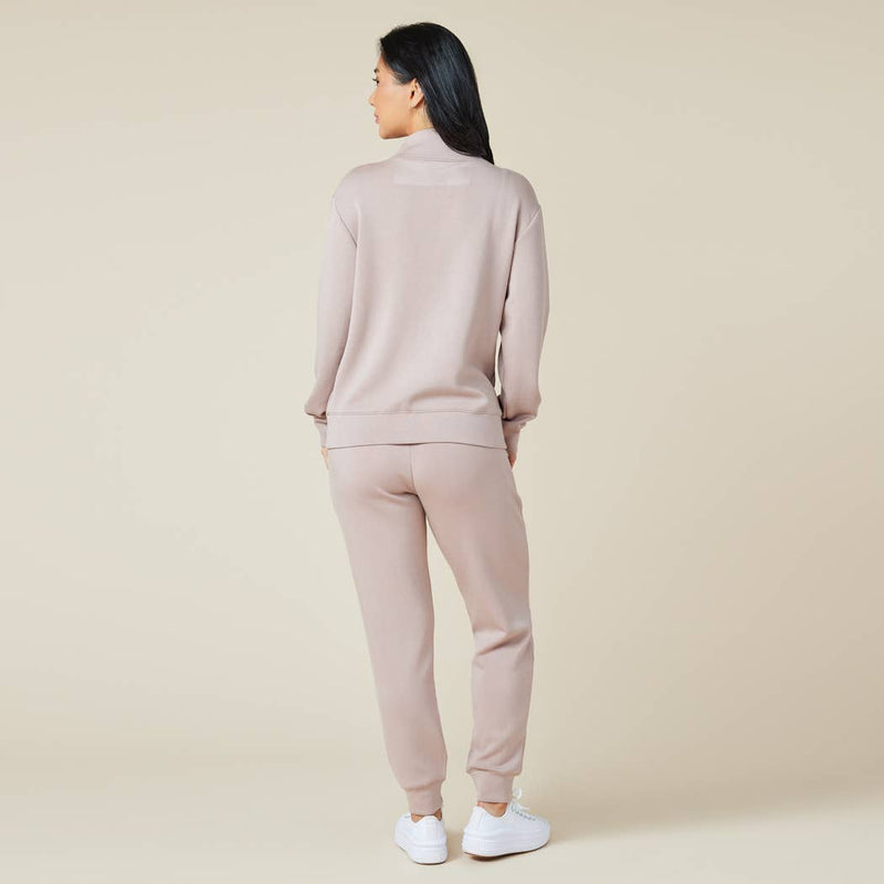 Athleisure DreamTech 1/4 Zip Jogger Set for Women