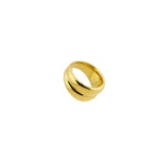 Waterproof Gold Twin Ring: 6