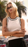 Belina Contrast Knit Tank