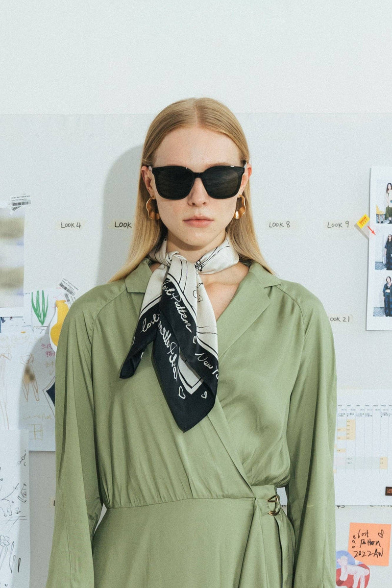 "New York in Sketches" Silk Scarf