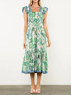 Flutter Sleeve Midi