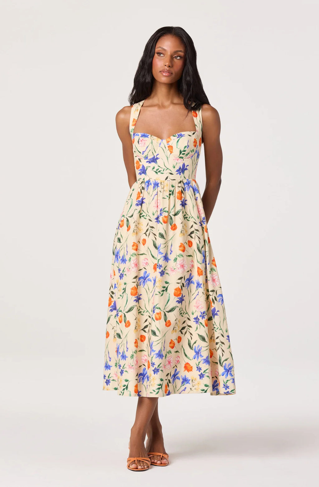 beryl midi dress Beryl Floral Midi Dress – Addie rose